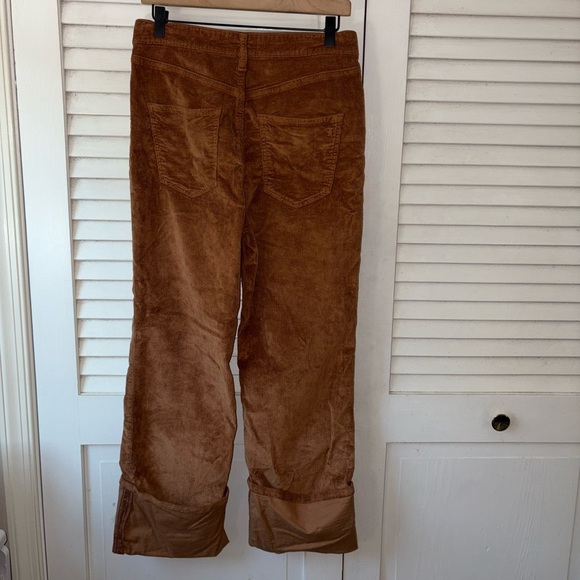 NWT Anthropologie Pilcro The Scotty Cuffed Corduroy Pants Brown Women’s Size 29 - Picture 6 of 8